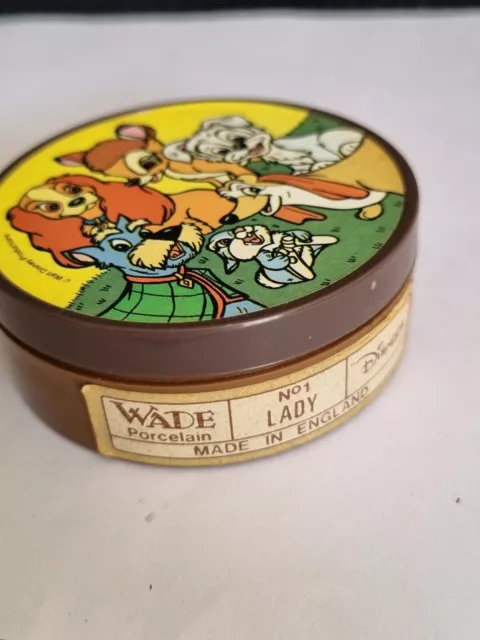 Vintage Wade Hat Box Series Walt Disney Lady  with plastic box