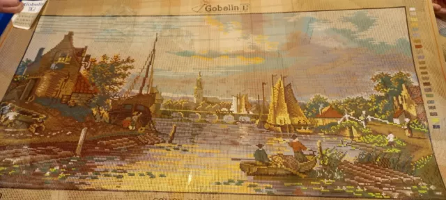 Gobelin Large New Tapestry Canvas 90 X 50 Made In GREECE unused