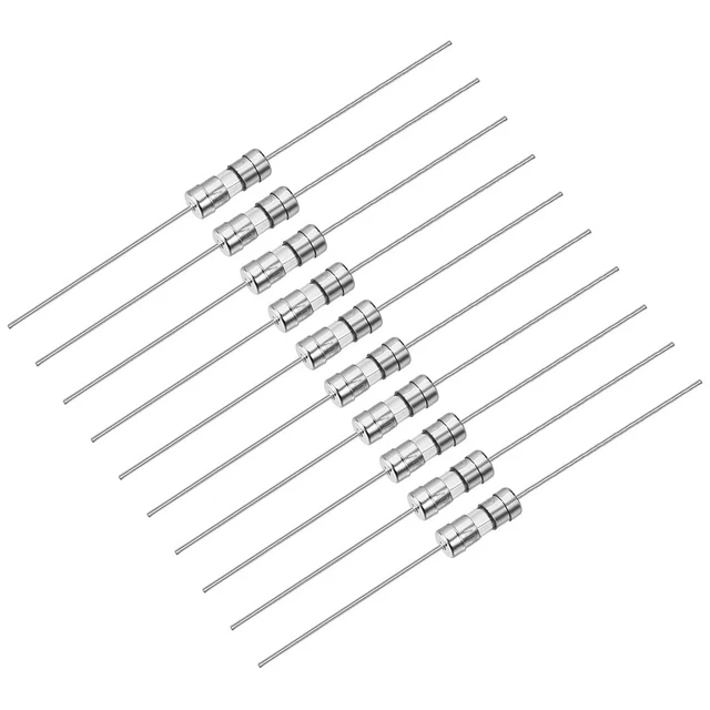 Coup rapide Fusible Axial Fil Verre Fusibles 3.6mm x 10mm 250V F2A 200Pcs