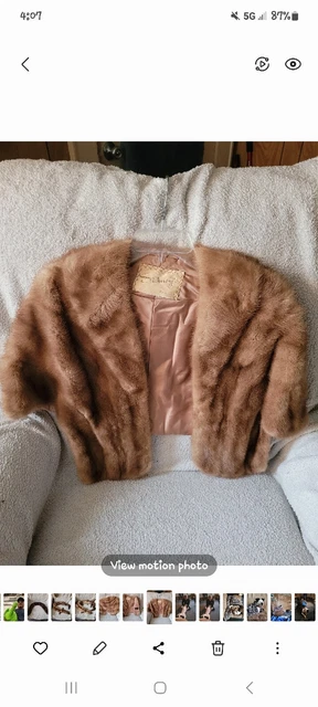 real mink fur stole