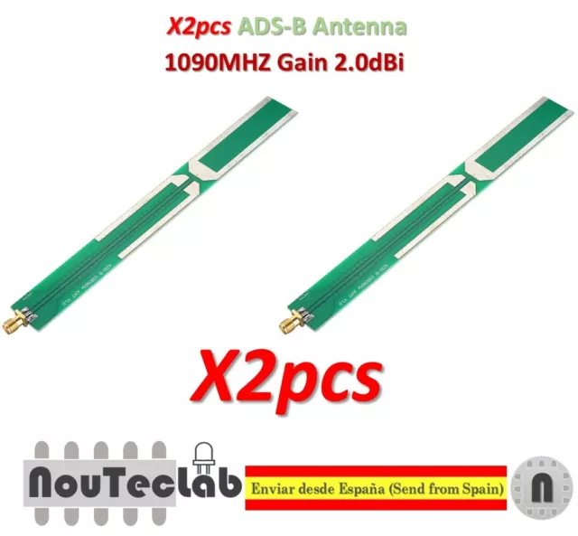 2pcs ADS-B 1090Mhz Gain 2.0dBi SMA Female PCB Antenna