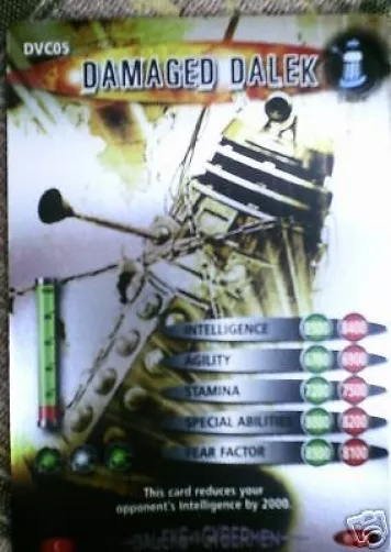 Dr. Who Dvc Daleks Vs Cybermen Card Dvc05 Damaged Dalek