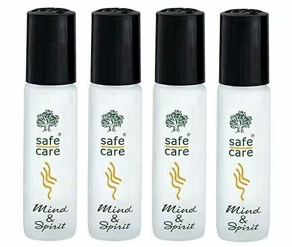 Safecare Roll On Medicated Body Oil Aromatherapy Refreshing Oil 10ML Pack Of 4