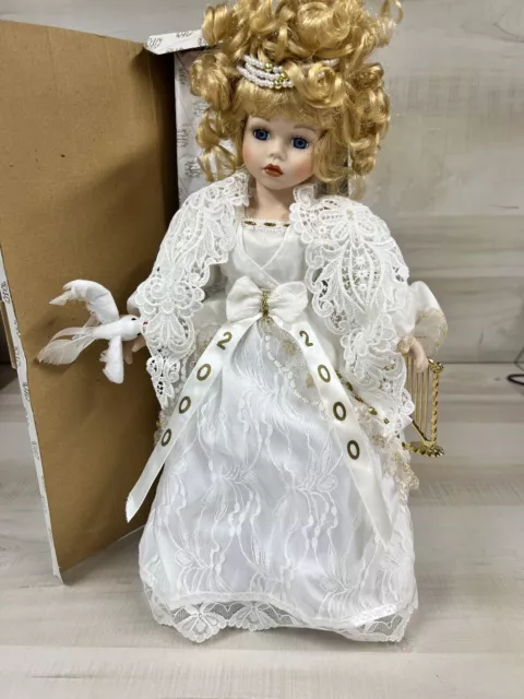 Heritage Signature Collection "Grace" Porcelain Doll Year 2000Guardian Angel NEW
