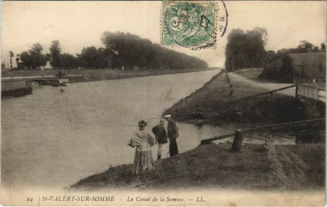 CPA St-VALÉRY-sur-SOMME Le Canal de la Somme (808431)