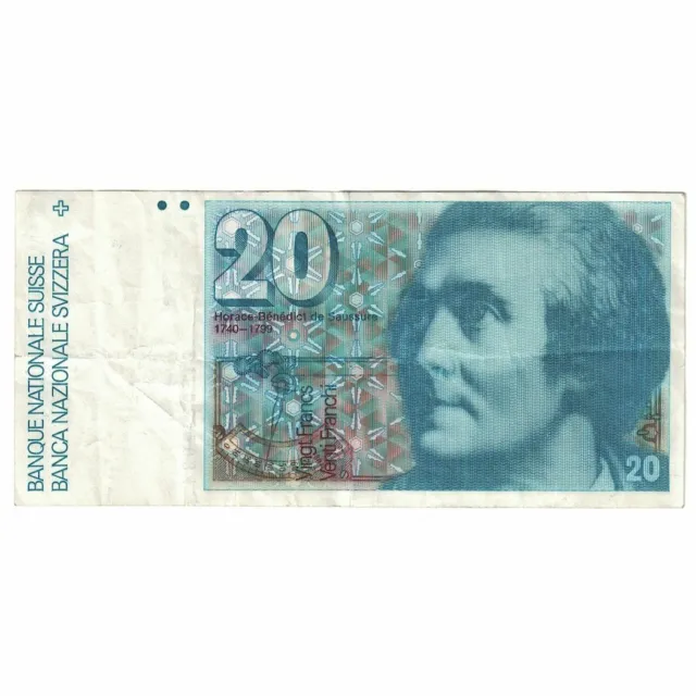 [#649280] Banknote, Switzerland, 20 Franken, 1987, KM:55g, EF(40-45)
