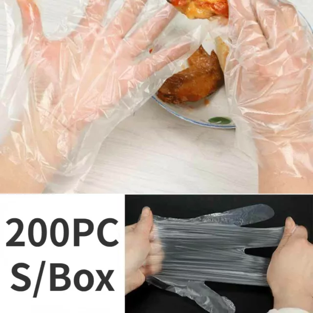 200PCS-1000PCS Plastic Clear Disposable Gloves