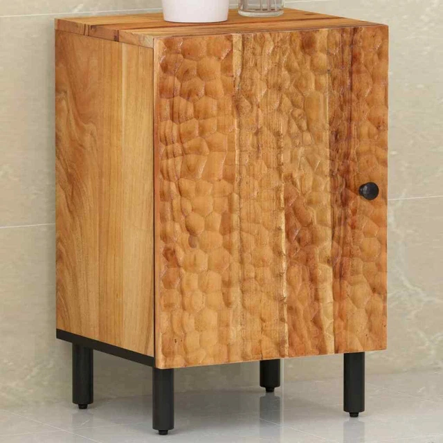 vidaXL Set Mobili da Bagno 2pz in Legno Massello di Mango