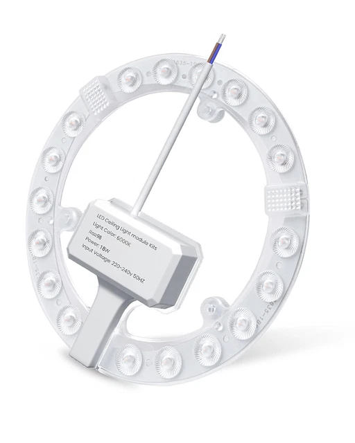 DORIGHT 18W MODULE LED de Conversion Plafonnier Blanc Froid 6000K avec ...