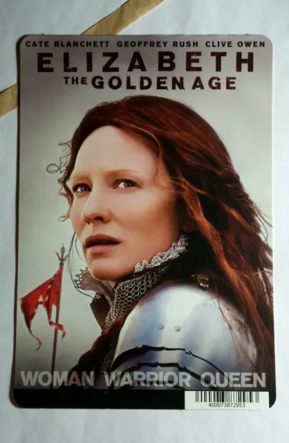 ELIZABETH THE GOLDEN AGE CATE BLANCHETT R MINI POSTER BACKER CARD (NOT A movie )