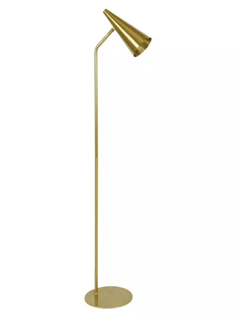 Beacon Lighting Dawson 1 Light Floor Lamp in Aged Brass