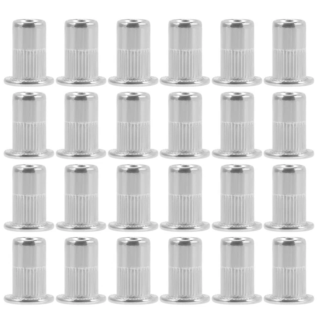 40 Pcs Rivet Nut Tool Flat Head Rivet Nut Jmgo Threaded Rivets Vertical Stripes