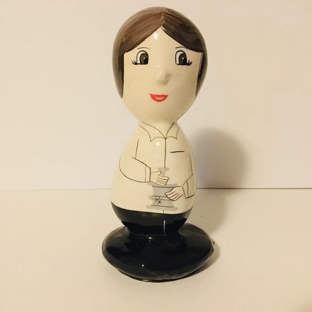 VINTAGE ROCK HEADS Career Figurine Paperweight Female Woman Lady