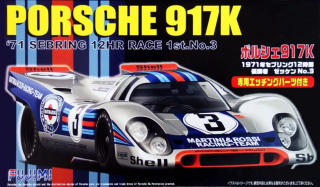 1:24 Scale Fujimi Porsche 917K DX Sebring 12hr 1971 Model Kit - UK STOCK