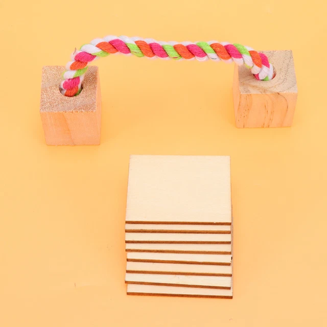 120 Pz Etichetta Regalo Legno Abbellimenti Forme Incompiute Chips Decorazioni