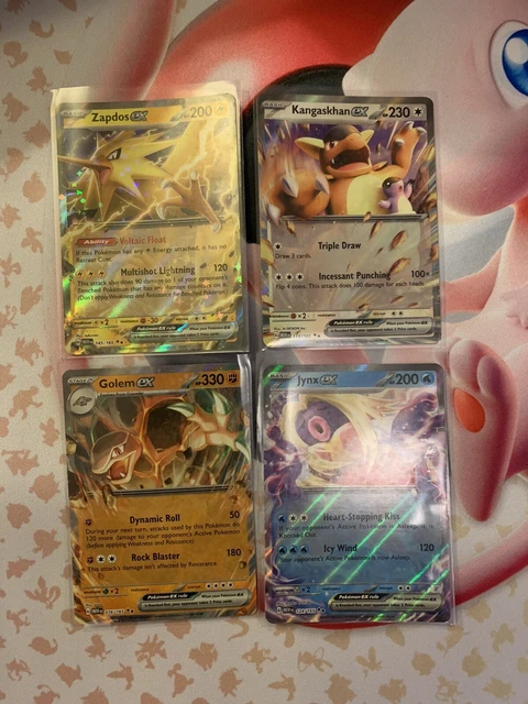 EX Bundle Pokémon TCG 151 - Kangaskhan, Zapdos , Golem & Jynx - English
