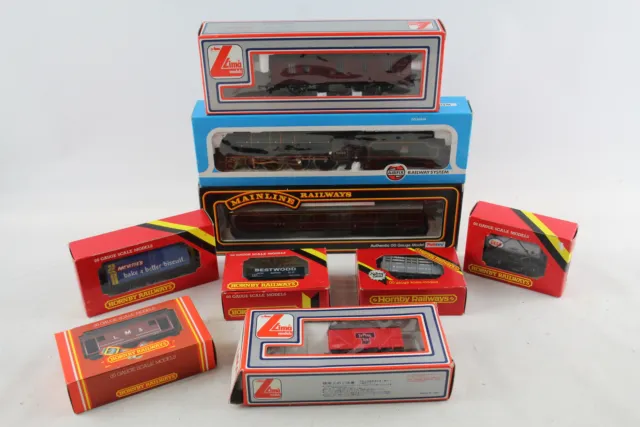 Boxed OO Gauge Model Railways, Royal Scot Loco, Hornby, Lima, Airfix, Etc x 9