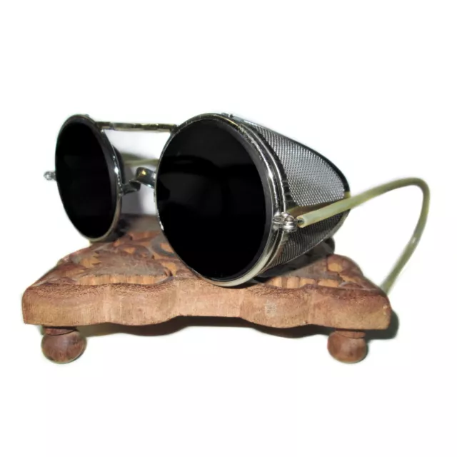 Antique Willson Weld Sunglasses Goggles Old Vtg Steampunk Safety Glasses