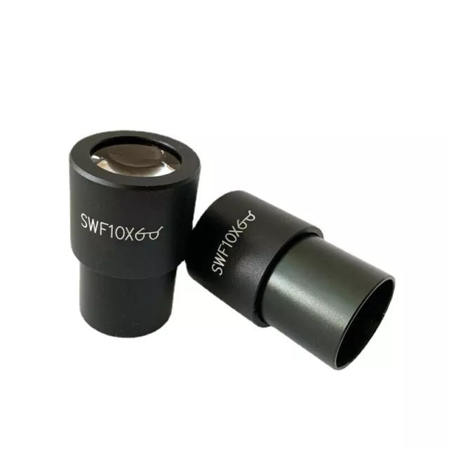 Pair Plan WF10X / 23mm Eyepieces for Compound Microscope 30mm Tube FotoHigh