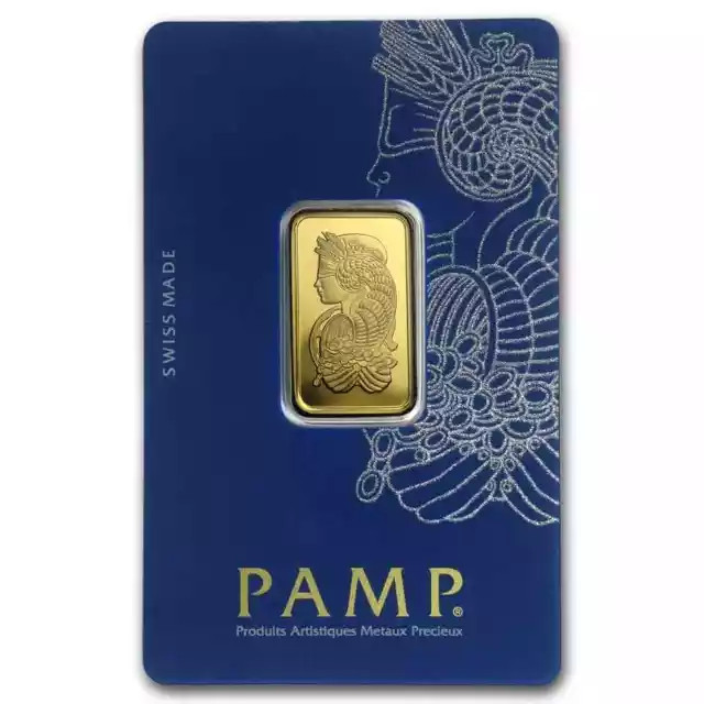 10 gram Gold Bar PAMP Suisse Fortuna Veriscan® (In Assay)