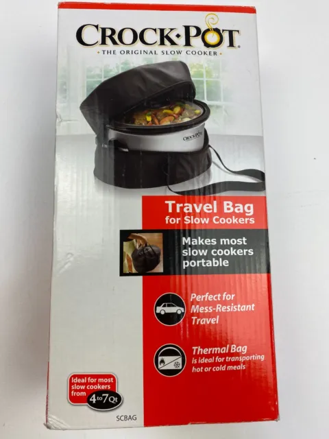 Crockpot Travel Cover Bag  for Slow Cookers from 4 to 7 Qts NEW Sealed