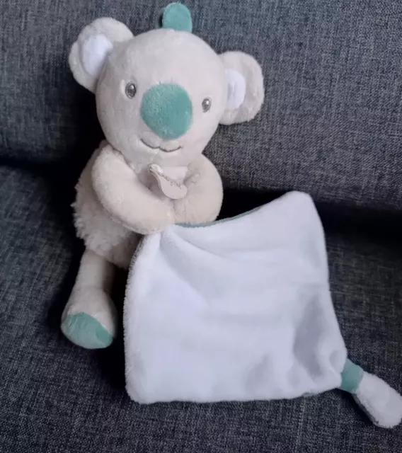🐨Doudou Soft Koala DOUX 🥰 Babynat Baby Nat' Gris vert Blanc