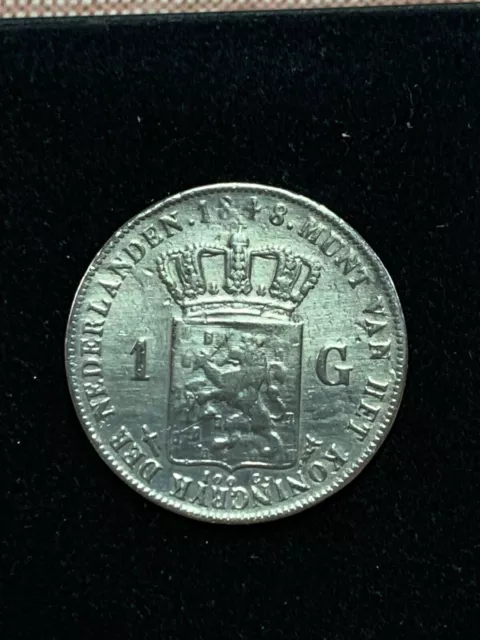 1 Gulden 1848,  Willem II. der Niederlande.