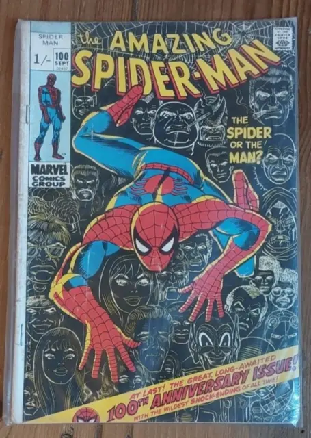 The Amazing Spider-Man #100, Great Cover Art, High Grade Vf+