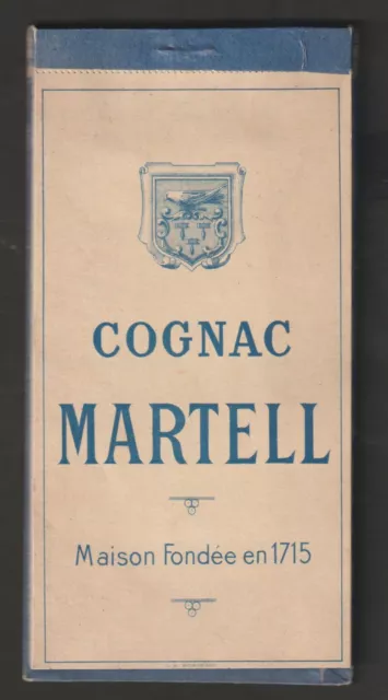 ANCIEN CARNET de MARQUE de BRIDGE PUBLICITAIRE - COGNAC MARTELL