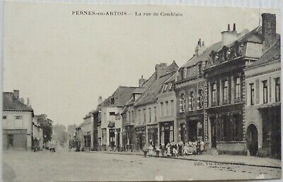 Pernes en artois 62 CPA rue de camblain animated bon etat 1910