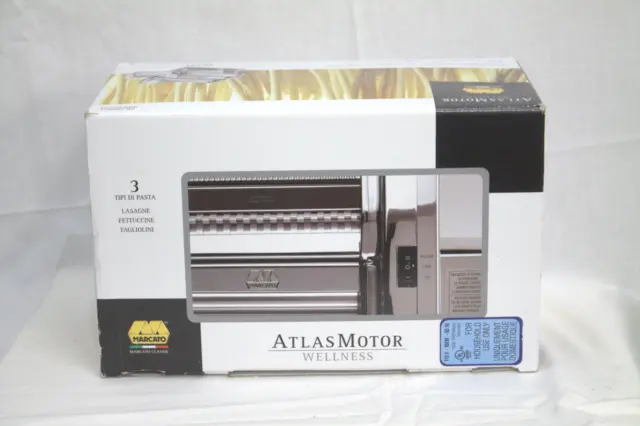 Marcato Atlas Wellness 150 Electric Pasta Maker WITH MOTOR Made In ITALY OPENBOX