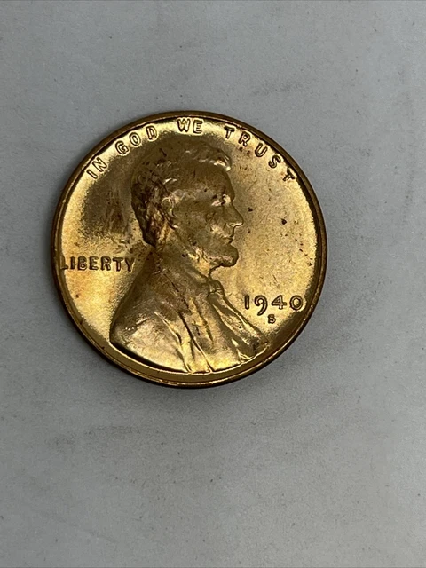 1940 S Lincoln Cent Penny - BU Condition - RED