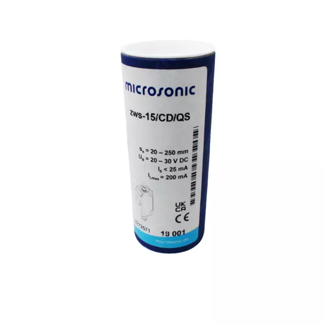 Sensore Microsonic Zws-15/Cd/Qs 18001 Cv.: 2272571 -Nuovo-