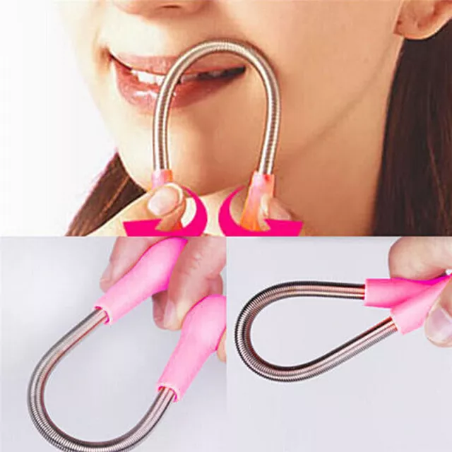 Facial Hair Remover Tool Face Beauty Spring Threading Removal Epilator Epicare^