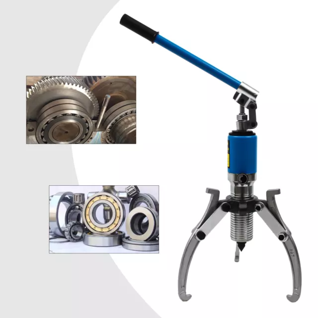 5/10 Ton Hydraulic Gear Wheel Bearing Puller Separator Tool 3 Jaws 360° With Box