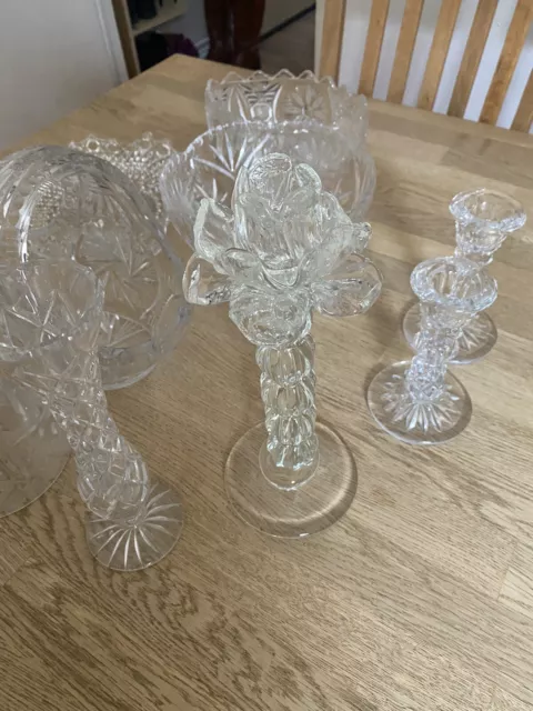 CUT Glass Tableware Job Lot.