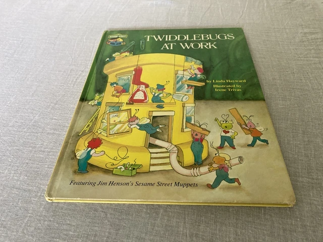 VINTAGE Twiddlebugs At Work The Sesame Street Book Club, Hardcover Book