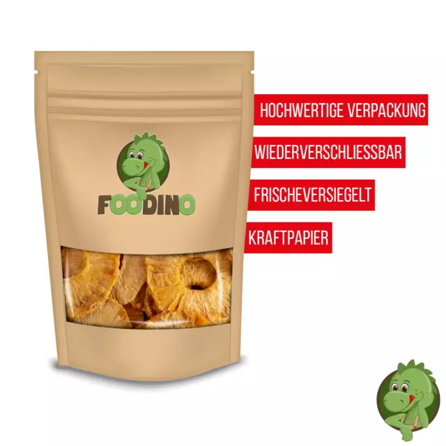 Ananasringe getrocknet ungeschwefelt ungezuckert getrocknete Ananas Ringe 1kg 3