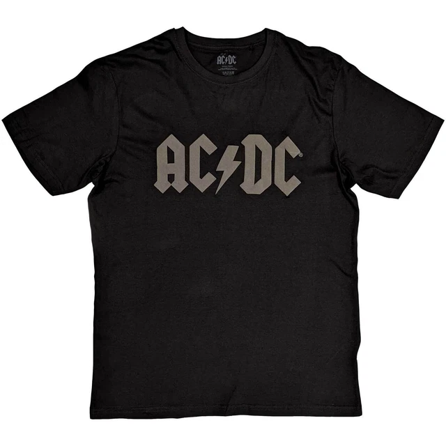 Official AC/DC Band Logo T-Shirt For Men - Multiple Sizes Available In Black 100% Cotton