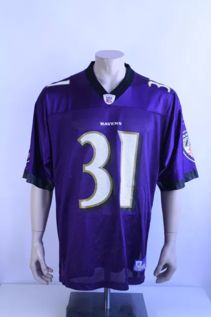 Baltimore Ravens NFL Reebok Football Trikot 31 J. Lewis Jersey Gr. L Home