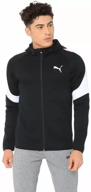 Sudadera con capucha Puma Evostripe Core FZ - negra