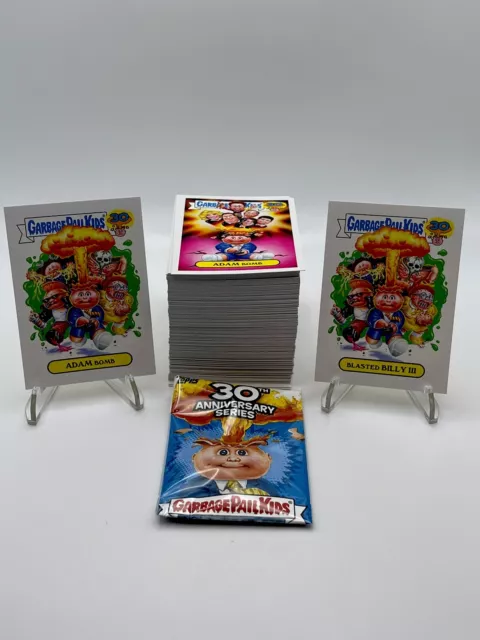 GARBAGE PAIL KIDS 30th ANNIVERSARY COMPLETE 220-CARD BASE SET +WRAPPER 2015