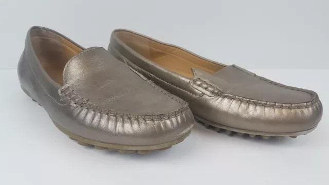 ECCO Leather Slip On Loafers Women's Size 8 (EU 39) Comfort Shoes