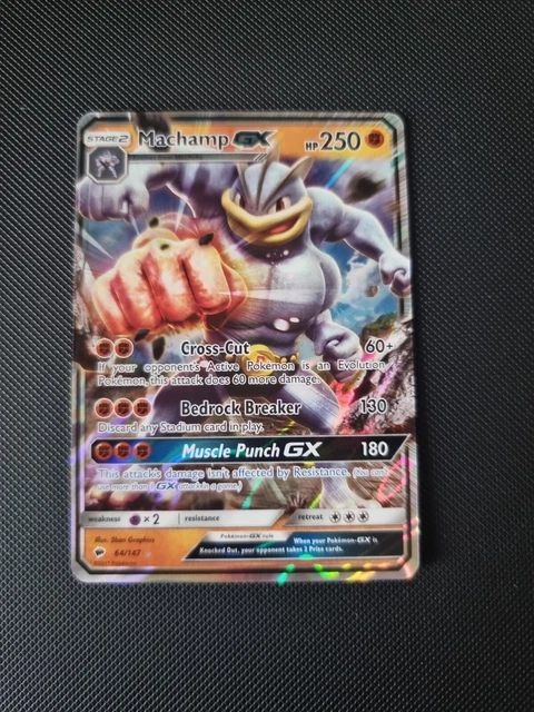 Pokemon Machamp GX - Ultra Rare - Burning Shadows 64/147 (NM)