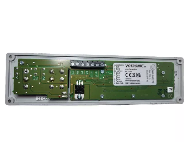 Votronic 5330 Info Panel Pro LCD- Kontrollboards, 12 V 2