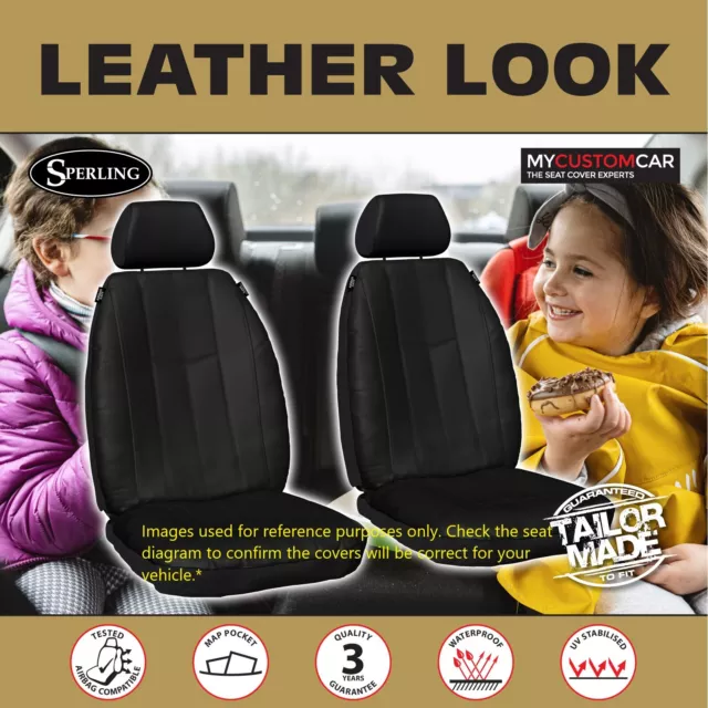 Nissan X-Trail T32 SUV 2014-2022 PU Leather FRONT Seat Covers Waterproof Xtrail