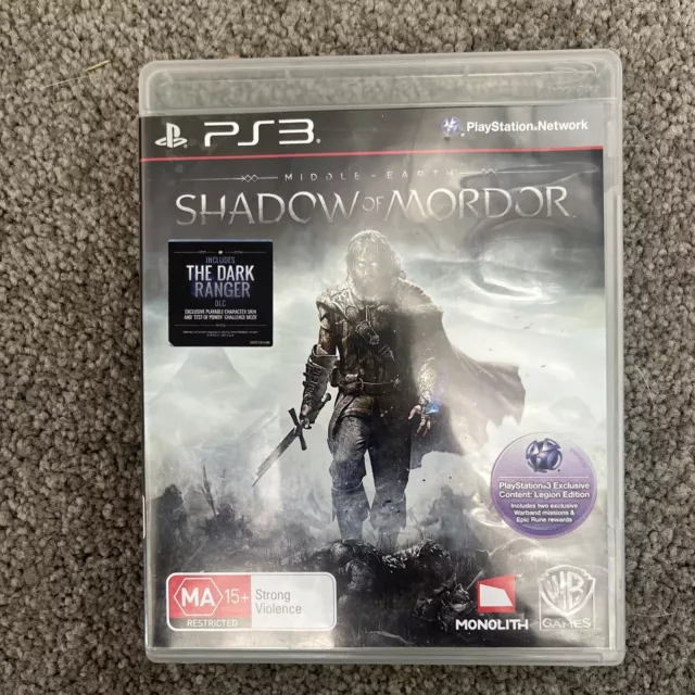 Sony Playstation 3 PS3 Middle Earth Shadow of Mordor Game