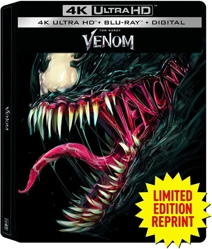 Venom [Nuevo 4K UHD Blu-ray] Edición Limitada, con Blu-Ray, Steelbook, masterización 4K, Digi