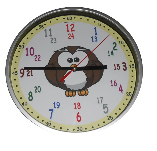 Kinder Lernuhr Uhr Funkuhr Wanduhr Einschulung Kinderuhr Name Eule Pirat ect