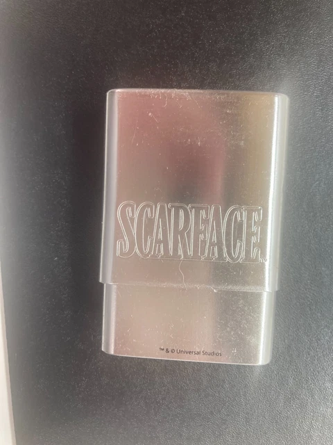 SCARFACE METAL CIGARETTE Case Holder (The World Is Yours), BRAND NEW $4.99 
